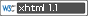Valid XHTML 1.1